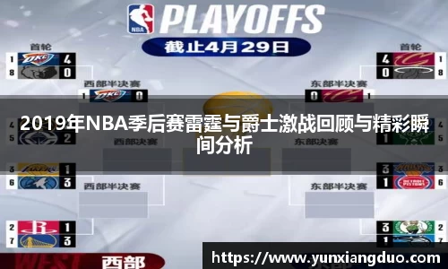 2019年NBA季后赛雷霆与爵士激战回顾与精彩瞬间分析